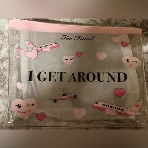 Too Faced Pink Heart Travel Bag